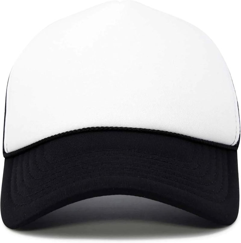 DALIX Two Tone Trucker Hat Summer Mesh Cap with Adjustable Snapback Strap - Image 2